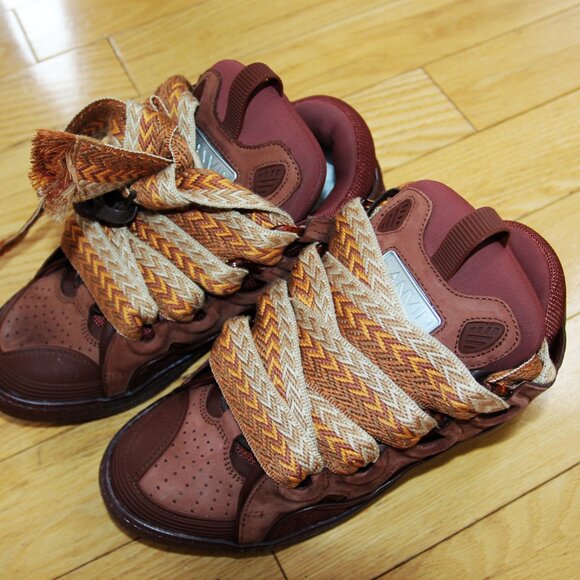 BNWT AW24 LANVIN CURB WITH SPECKLED EFFECT SOLE SNEAKERS 41 - Picture 6 of 12